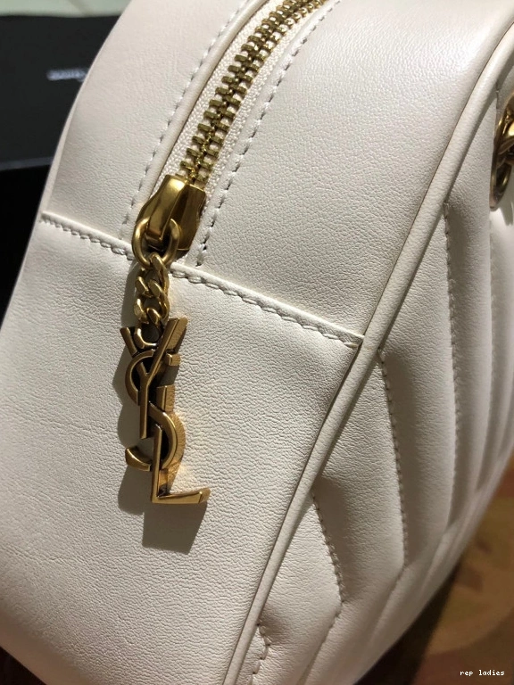 Repzbay REP CAMERA IN Y-QUILTED LEATHER JOAN BAG SMOOTH YSL 0716